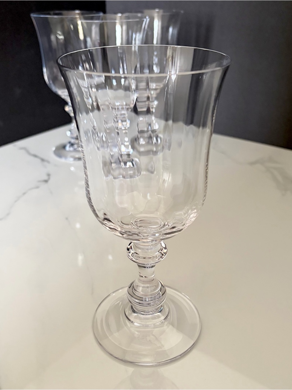 SET of 4 French Countryside Water Goblets by Mikasa